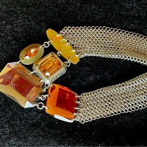 Necklace with stones.